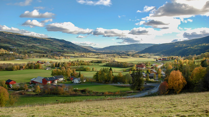 Utsikt mot Lillehammer